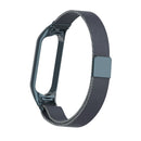 For Xiaomi Mi Band 5 Milano Solid Color Magnetic Stainless Steel Watch Band(Titanium Grey)
