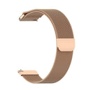 For Huami Amazfit GTS 20mm / Bip U Pro Milanese Magnetic Metal Watch Band(Rose Gold)