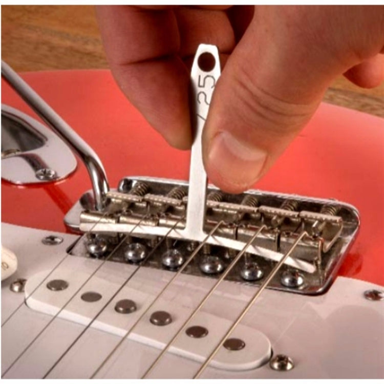 9 in 1 Guitar T-shaped ruler Neck Fingerboard Frets Radian, String Yard Radian Adjustable Measuring Caliper