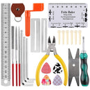Guitar Repair Tool Set File Wrench Chord Cut And Winder Frets Polishing