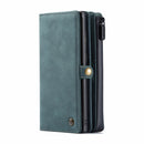 For Samsung Galaxy Note 20 Ultra CaseMe 018 Detachable Multi-functional Horizontal Flip Leather Case with Card Slot & Holder & Zipper Wallet & Photo Frame(Blue)