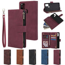 For Samsung Galaxy A21s Multifunctional Horizontal Flip Leather Case, with Card Slot & Holder & Zipper Wallet & Photo Frame(Brown)