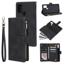 For Samsung Galaxy A21s Multifunctional Horizontal Flip Leather Case, with Card Slot & Holder & Zipper Wallet & Photo Frame(Black)