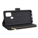 For Samsung Galaxy A21s Multifunctional Horizontal Flip Leather Case, with Card Slot & Holder & Zipper Wallet & Photo Frame(Black)