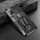 For Samsung Galaxy A21s Machine Armor Warrior Shockproof PC + TPU Protective Case(Black)