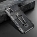 For Samsung Galaxy A21s Machine Armor Warrior Shockproof PC + TPU Protective Case(Space Gray)