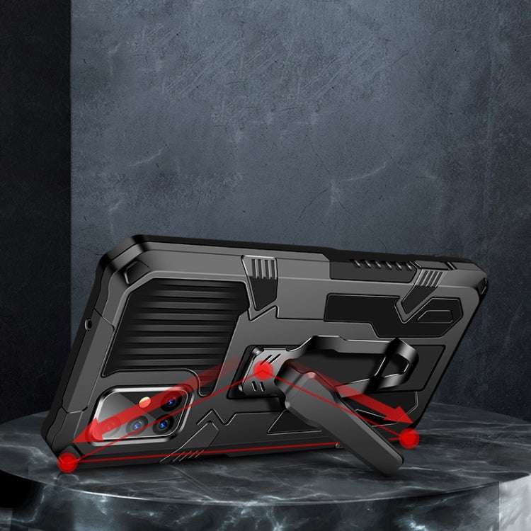 For Samsung Galaxy A21s Machine Armor Warrior Shockproof PC + TPU Protective Case(Army Green)