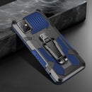 For Samsung Galaxy A51 Machine Armor Warrior Shockproof PC + TPU Protective Case(Royal Blue)