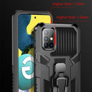 For Samsung Galaxy A51 Machine Armor Warrior Shockproof PC + TPU Protective Case(Royal Blue)