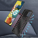 For Samsung Galaxy A51 Machine Armor Warrior Shockproof PC + TPU Protective Case(Coffee)