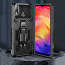 For Xiaomi Redmi Note 9 Machine Armor Warrior Shockproof PC + TPU Protective Case(Royal Blue)