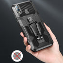 For Xiaomi Redmi Note 9 Machine Armor Warrior Shockproof PC + TPU Protective Case(Royal Blue)
