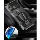 For Xiaomi Redmi Note 9 Machine Armor Warrior Shockproof PC + TPU Protective Case(Royal Blue)