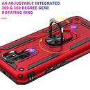 For Xiaomi Redmi 9 Shockproof TPU + PC Protective Case with 360 Degree Rotating Holder(Rose Gold)