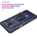 For Xiaomi Redmi Note 9 Pro Shockproof TPU + PC Protective Case with 360 Degree Rotating Holder(Green)