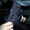 For Xiaomi Redmi Note 9 Pro Shockproof TPU + PC Protective Case with 360 Degree Rotating Holder(Green)