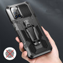 For OPPO A9 (2020) Machine Armor Warrior Shockproof PC + TPU Protective Case(Red)
