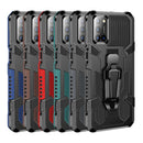 For OPPO A9 (2020) Machine Armor Warrior Shockproof PC + TPU Protective Case(Red)