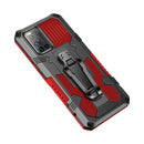 For Vivo V17 Pro Machine Armor Warrior Shockproof PC + TPU Protective Case(Red)