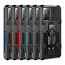 For Vivo V17 Pro Machine Armor Warrior Shockproof PC + TPU Protective Case(Red)