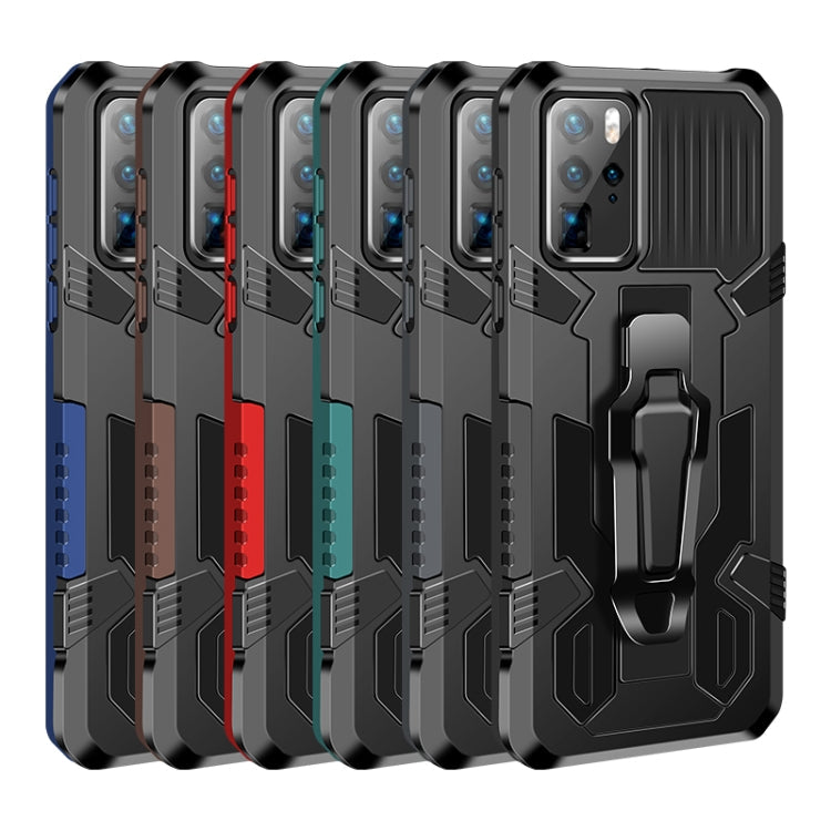 For Huawei Nova 5T Machine Armor Warrior Shockproof PC + TPU Protective Case(Black)