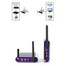 Measy AV230-2 2.4GHz Set-top Box Wireless Audio / Video Transmitter + 2 Receiver, Transmission Distance: 300m, UK Plug