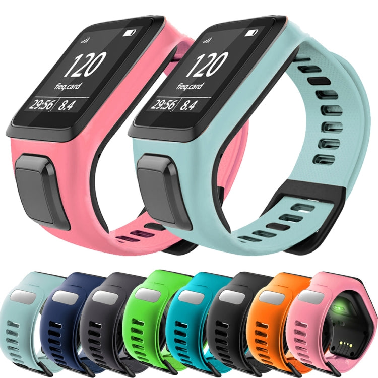 For Tomtom 2 / 3 Universal Silicone Watch Band(Green)