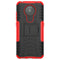 For Nokia 5.3 Tire Texture Shockproof TPU + PC Protective Case with Holder(Red)