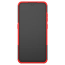 For Nokia 5.3 Tire Texture Shockproof TPU + PC Protective Case with Holder(Red)