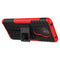 For Nokia 5.3 Tire Texture Shockproof TPU + PC Protective Case with Holder(Red)
