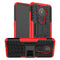 For Nokia 5.3 Tire Texture Shockproof TPU + PC Protective Case with Holder(Red)