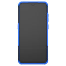 For Nokia 5.3 Tire Texture Shockproof TPU + PC Protective Case with Holder(Blue)