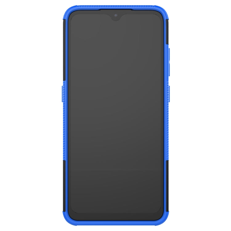 For Nokia 5.3 Tire Texture Shockproof TPU + PC Protective Case with Holder(Blue)