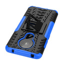For Nokia 5.3 Tire Texture Shockproof TPU + PC Protective Case with Holder(Blue)