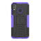 For Huawei Honor 9X Lite Tire / Honor 8X Texture Shockproof TPU + PC Protective Case with Holder(Purple)
