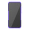For Huawei Honor 9X Lite Tire / Honor 8X Texture Shockproof TPU + PC Protective Case with Holder(Purple)