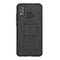 For Huawei Honor 9X Lite / Honor 8X Tire Texture Shockproof TPU + PC Protective Case with Holder(Black)