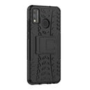 For Huawei Honor 9X Lite / Honor 8X Tire Texture Shockproof TPU + PC Protective Case with Holder(Black)