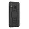 For Huawei Honor 9X Lite / Honor 8X Tire Texture Shockproof TPU + PC Protective Case with Holder(Black)