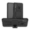 For Huawei Honor 9X Lite / Honor 8X Tire Texture Shockproof TPU + PC Protective Case with Holder(Black)