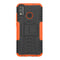 For Huawei Honor 9X Lite / Honor 8X Tire Texture Shockproof TPU + PC Protective Case with Holder(Orange)