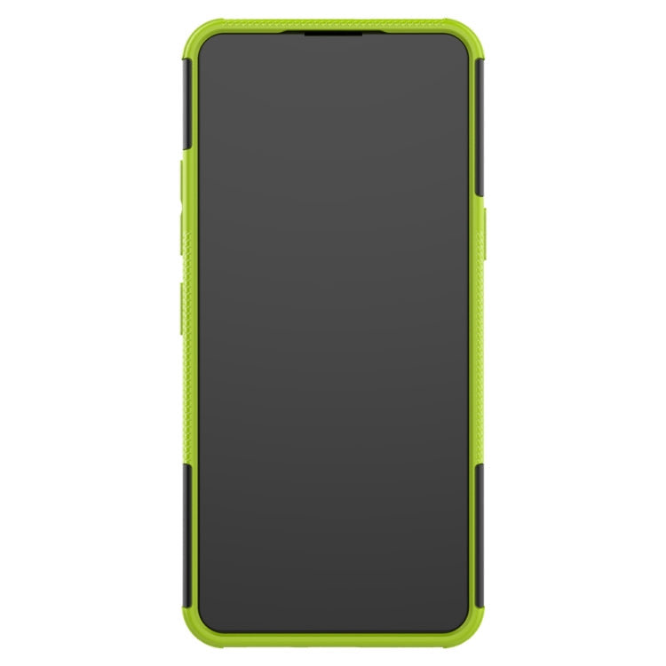 For LG K41S / K51S Tire Texture Shockproof TPU + PC Protective Case with Holder(Green)