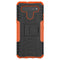 For LG K41S / K51S Tire Texture Shockproof TPU + PC Protective Case with Holder(Orange)