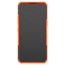 For LG K41S / K51S Tire Texture Shockproof TPU + PC Protective Case with Holder(Orange)