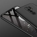 For Xiaomi Redmi 9 GKK Three Stage Splicing Full Coverage PC Protective Case(Black)