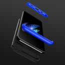 For Samsung Galaxy A21s GKK Three Stage Splicing Full Coverage PC Protective Case(Black Blue)