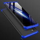 For Samsung Galaxy A21s GKK Three Stage Splicing Full Coverage PC Protective Case(Black Blue)