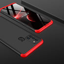 For Samsung Galaxy A21s GKK Three Stage Splicing Full Coverage PC Protective Case(Black Red)