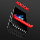 For Samsung Galaxy A21s GKK Three Stage Splicing Full Coverage PC Protective Case(Black Red)