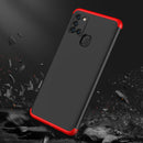 For Samsung Galaxy A21s GKK Three Stage Splicing Full Coverage PC Protective Case(Black Red)